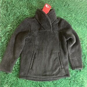 The North Face Girls' Large Campshire Pullover Black Fleece NWT